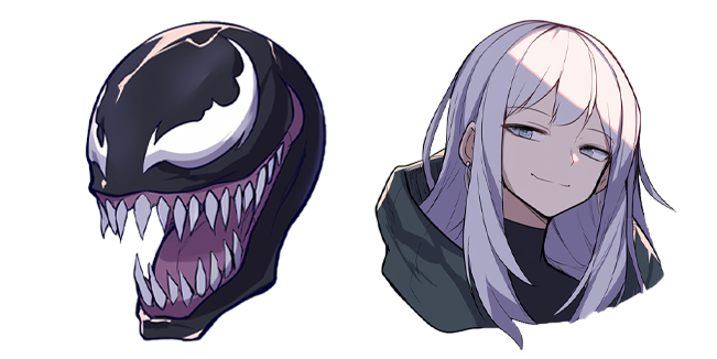 Marvel Blond Venom Girl Cursor