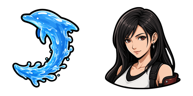 Final Fantasy VII Rebirth Tifa Lockhart & Dolphin Blow Cursor