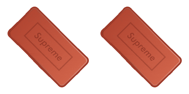 Supreme Clay Brick Red Animated Cursor