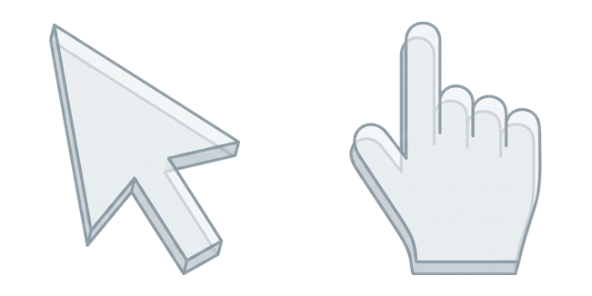 Gray Transparent 3D Cursor