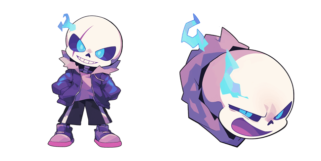 Undertale Sans Blue Flame Soul Cursor