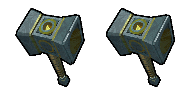 World of Warcraft Runed Hammer Animated Cursor
