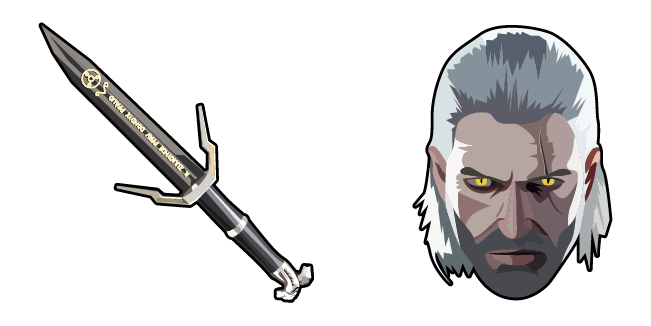 The Witcher 3 Geralt of Rivia & Silver Sword Cursor