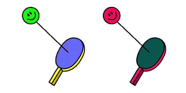 Funny Paddle Ball Animated Cursor