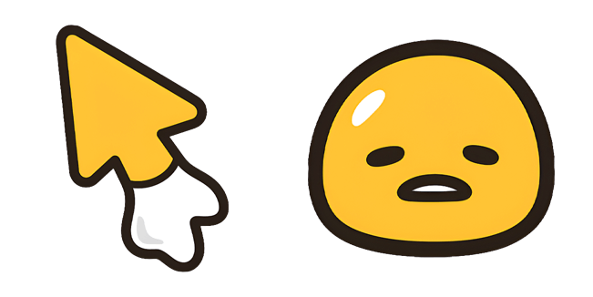 Sanrio Gudetama Dripping Egg Cursor