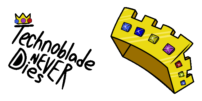 Dream SMP Technoblade Crown Animated Cursor