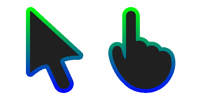 Green & Blue Stroke Gradient Animated Cursor