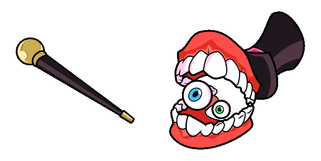 The Amazing Digital Circus Caine & Stick Animated Cursor