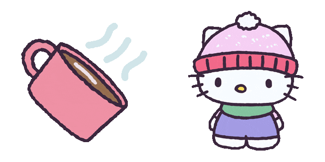 Sanrio Hello Kitty & Hot Cocoa Animated Cursor