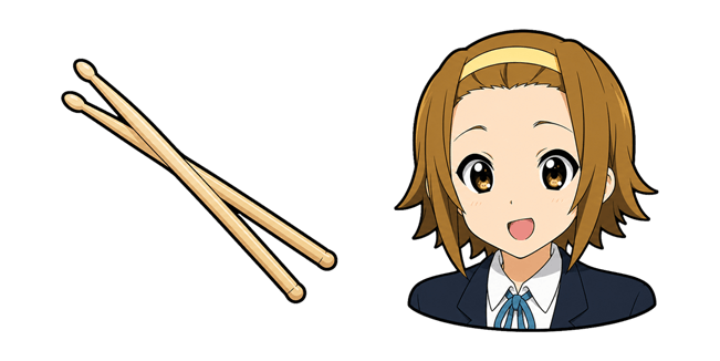 K-On! Ritsu Tainaka & Drumsticks Cursor