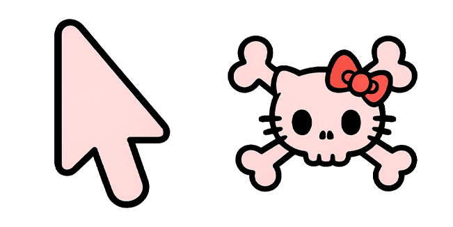 Hello Kitty Skull & Arrow Cursor