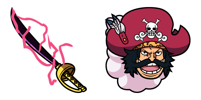 One Piece Gol D. Roger & Sword Cursor