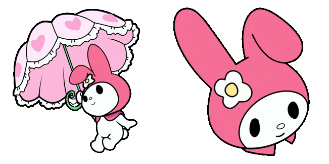 Sanrio My Melody with Umbrella Animated Cursor