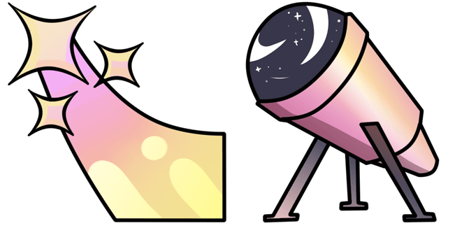 Shooting Star & Telescope Cursor