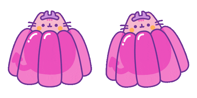 Pusheen the Cat in Jelly Animated Cursor