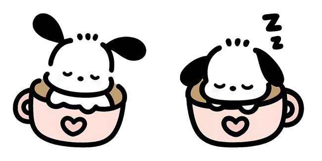 Pochacco Sitting In Cup Cursor