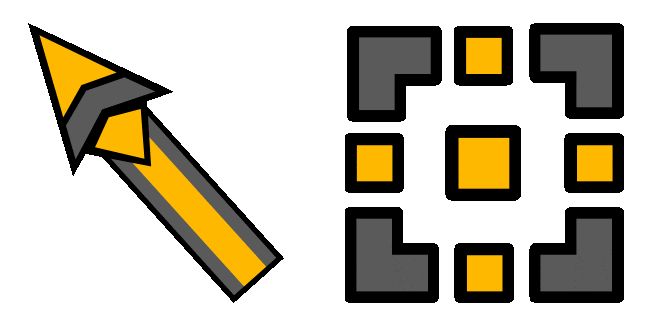 Geometry Dash Cube 8 & Wave 3 Animated Cursor