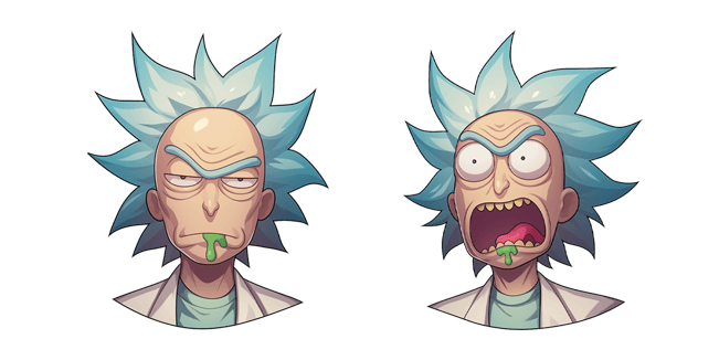 Rick and Morty Angry Rick Sanchez Cursor