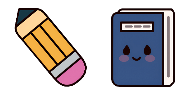 Pencil & Cute Notebook Cursor