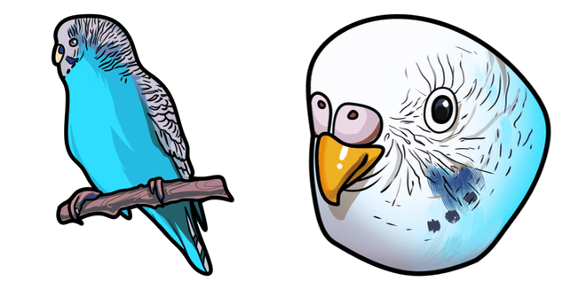 Blue Parakeet Cursor