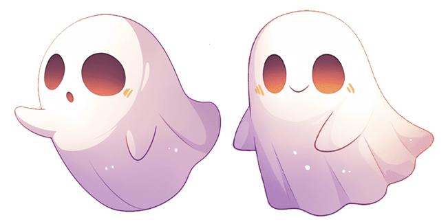 Sad & Happy Ghost Cursor