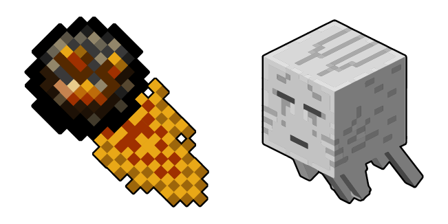 Minecraft Ghast Fireball & Ghast Cursor
