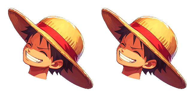 One Piece Happy Monkey D. Luffy Animated Cursor
