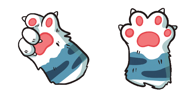 Cute Cat Paw Animated Cursor