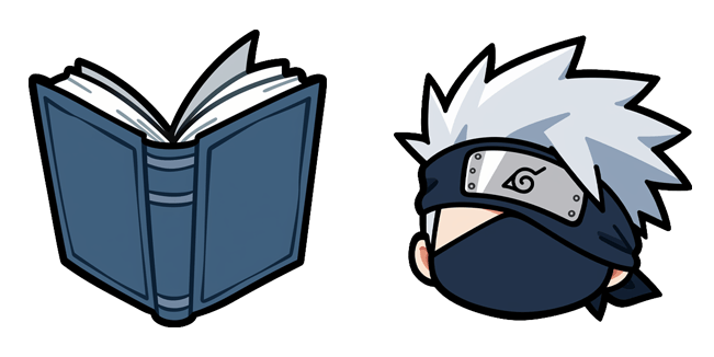 Naruto Cute Kakashi Hatake & Make-Icha Icha TacticsOut Tactics Book Cursor