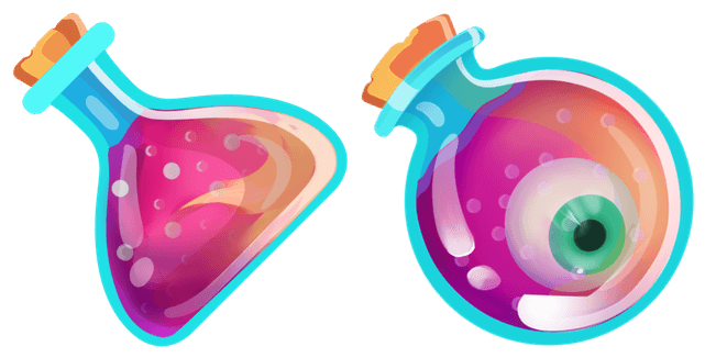 Pink Eye Potion Flasks Cursor