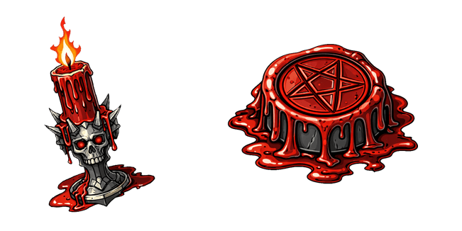 Demoncore Ritual Candle & Pentagram Cursor