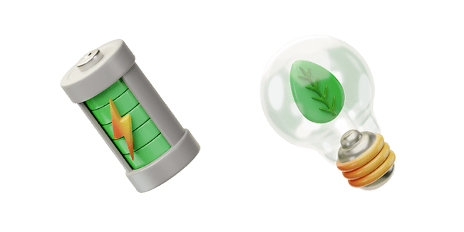 Eco Battery & Eco Bulb 3D Cursor