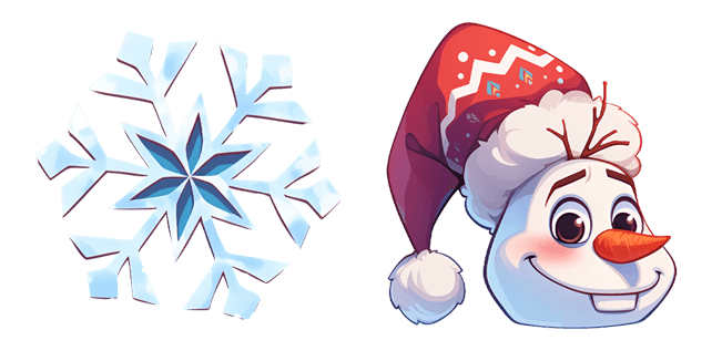 Frozen Snowflake & Olaf Cursor