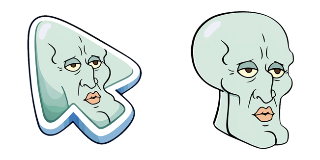Handsome Squidward Meme Cursor