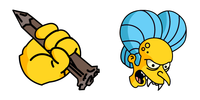 The Simpsons Count Burns & Aspen Stake Cursor