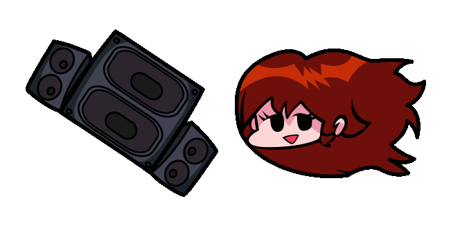 Friday Night Funkin’ Girlfriend & Speakers Animated Cursor