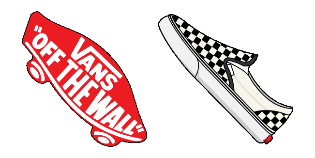 Vans Checkerboard Slip-On Animated Cursor