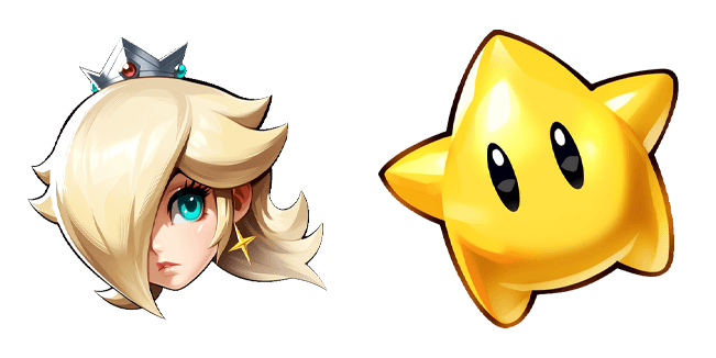 Super Mario Princess Rosalina & Luma Star Cursor