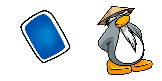 Club Penguin Sensei & Cards Animated Cursor