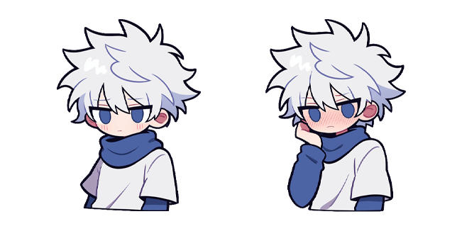 Hunter x Hunter Killua Zoldyck Blushing Cursor