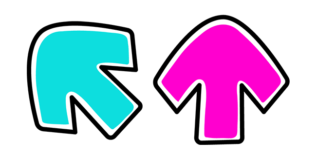 Friday Night Funkin’ Blue & Pink Arrows Cursor