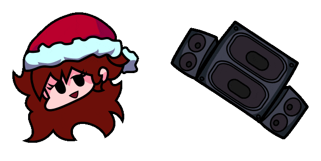 Friday Night Funkin' Holiday Girlfriend Animated Cursor