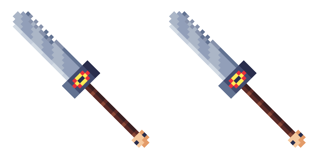 Adventure Time Jake Sword Pixel Animated Cursor