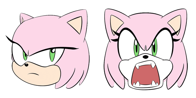 Angry Amy Rose Sonic Cursor