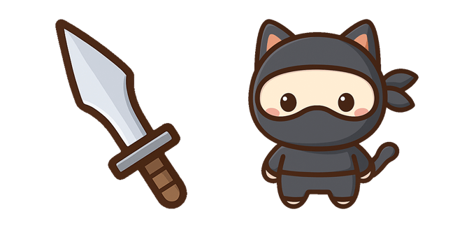 Cute Ninja Cat Cursor