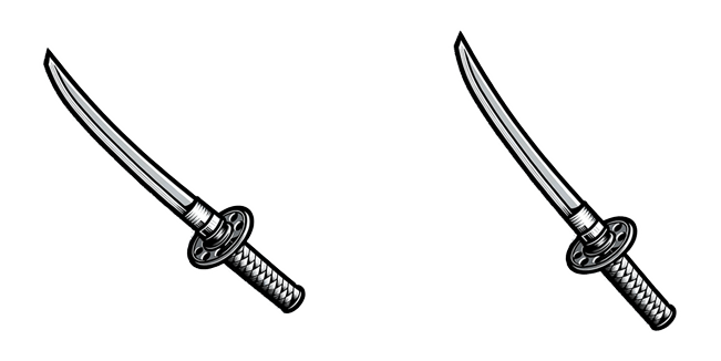White Katana Cursor