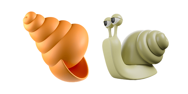 Tiny Shell & Snail 3D Cursor