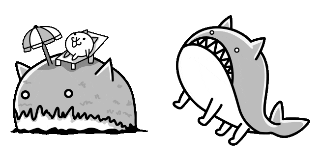 The Battle Cats Island Cat & Whale Cat Animated Cursor