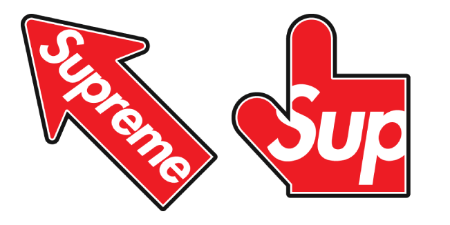 Supreme Logo Cursor