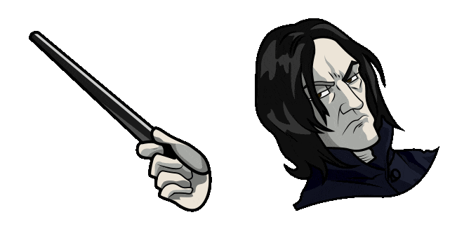 Harry Potter Severus Snape & Wand Animated Cursor